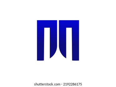 Initials Letter M Logo design for company logo