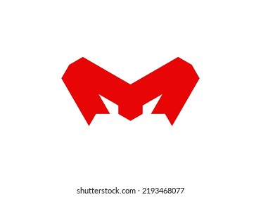 Initials Letter M Logo design for brand logo