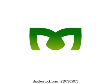 Initials Letter M Logo design for company logo