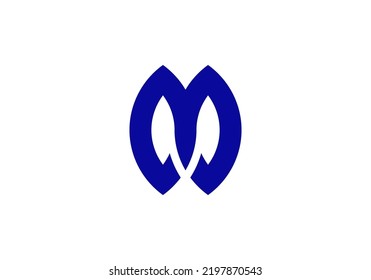 Initials Letter M Logo design for company logo
