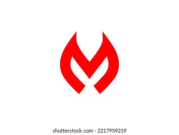 Initial Letter M Logo-Design für Firmenlogo