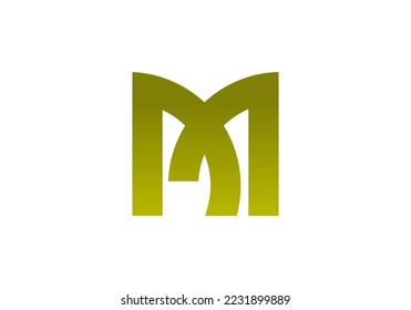 Initial Letter M Logo-Design für Firmenlogo