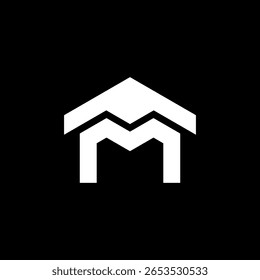  initials letter M  logo design 