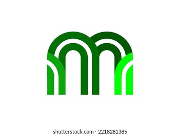 Initials Letter M Logo desogn for company logo