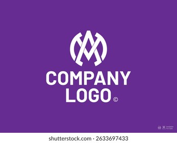 Initials letter MA logo design