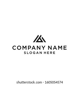 initials letter mb logo design vector illustration template