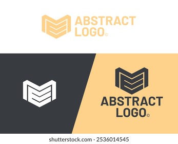 Letra inicial ME design do logotipo