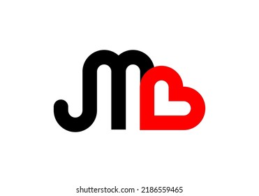 Initials Letter ML Logo unique design