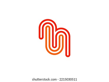 Initials Letter MU Logo design for company logo