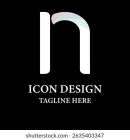Initials letter N colorful logo design