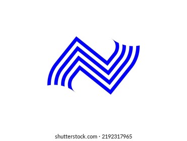 Initials Letter N Logo desigm for company logo