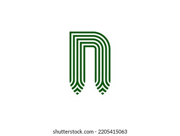 Initial Letter N Logo-Design für Firmenlogo