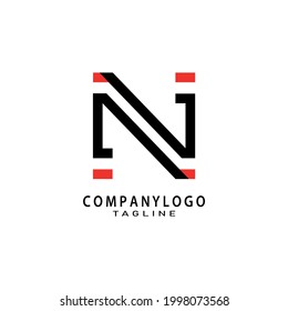 Initials letter N. Premium logo design for modern corporate branding, personal branding, business, brand, industrial, technology, web icon. Monogram logo design with simple and stylish identity.