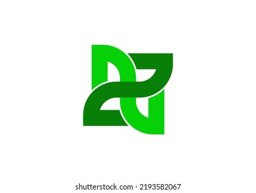 Initials Letter NZ Logo design for brand logo