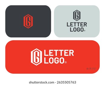 Letra inicial OG diseño de logotipo