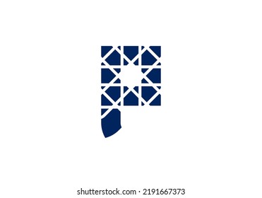 Diseño del logotipo de la carta inicial para el logotipo de la empresa