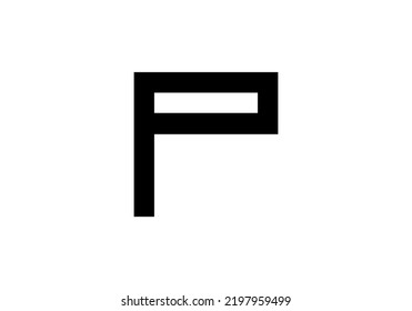 Initials Letter P Logo design for company logo