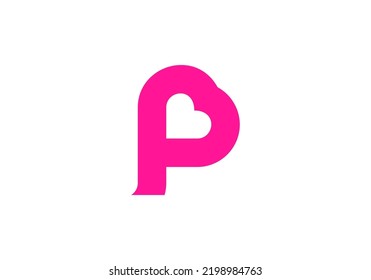Initials Letter P Logo design for company logo