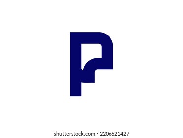 Initials Letter P Logo design for company logo