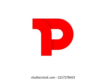 Initials Letter P Logo design for company logo