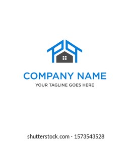 
the initials letter P or PP for the real estate or housing logo