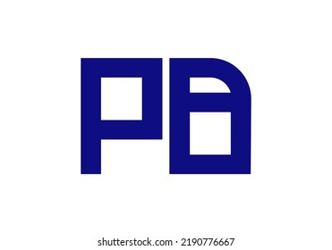 Letra original diseño sencillo con logotipo PB