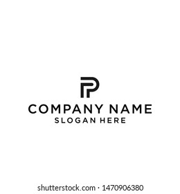 initials letter pp logo design vector illustration template