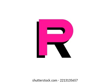 Initials Letter PR Logo design for brand logo