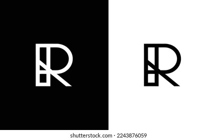 initials letter pr logo design vector illustration