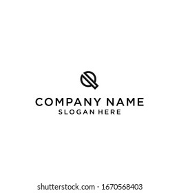 initials letter q logo design vector illustration template