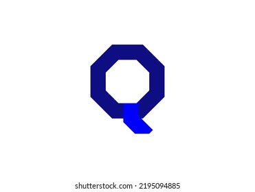 Initials Letter Q Logo design for brand logo