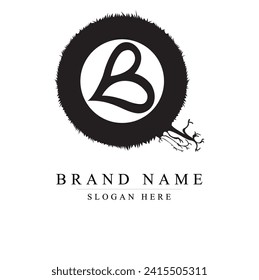 letra inicial qb logotipo diseño ilustración vectorial plantilla, logotipo qb letra inicial,	
