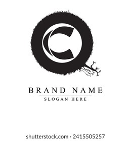 initials letter qc logo design vector illustration template, Initial letter et logo,	