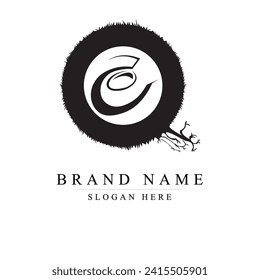 Buchstaben qe Logo Design Vektorgrafik-Vorlage, Logo für den Anfangsbuchstaben,	
