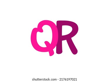 Diseño sencillo con el logotipo de carta original QR