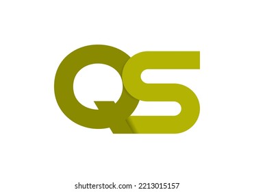 Initials Letter QS Logo design for company logo