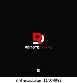 Initials Letter R and Letter D Logo Concept