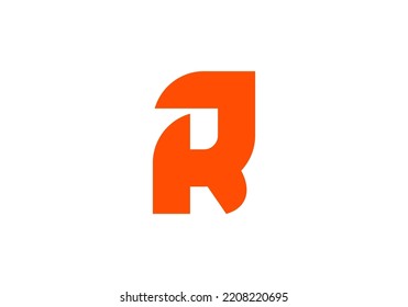 Initials Letter R Logo design for company logo