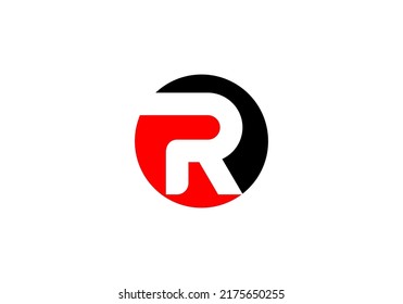 Initials Letter R Logo simple design