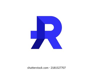 Initials Letter R Logo Simple Design Stock Vector (Royalty Free ...