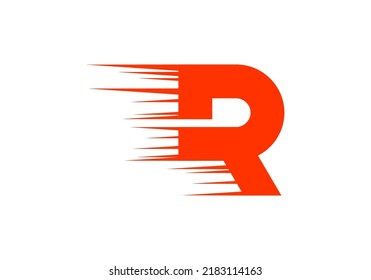 Diseño único del logotipo de la carta inicial R para el logotipo de la marca 