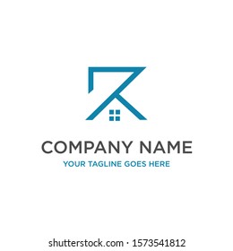 
the initials letter R or RR for the real estate or housing logo