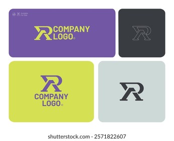 Initials letter RA logo design