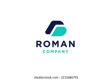Initials letter RD logo design vector illustration.