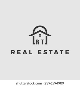 Letra inicial material vector de diseño de logotipo inmobiliario