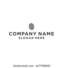 initials letter s logo design vector illustration template