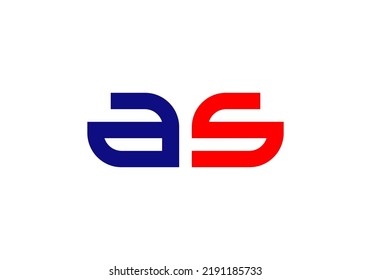 Initials Letter a s Logo design