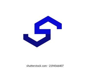 Initials Letter S Logo design for company logo