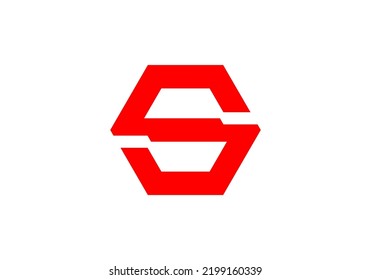 Diseño del logotipo de la carta inicial S para el logotipo de la empresa