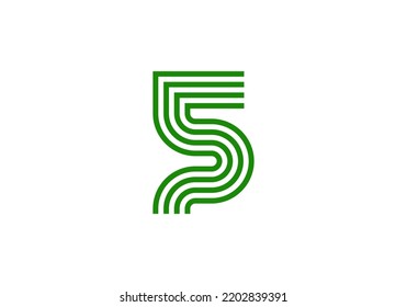 Initials Letter S Logo design for brand logo